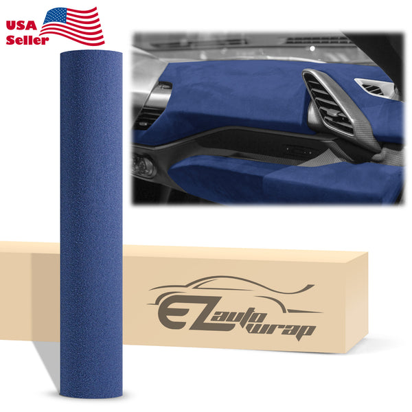 Velvet Stretchable Royal Blue Vinyl Wrap