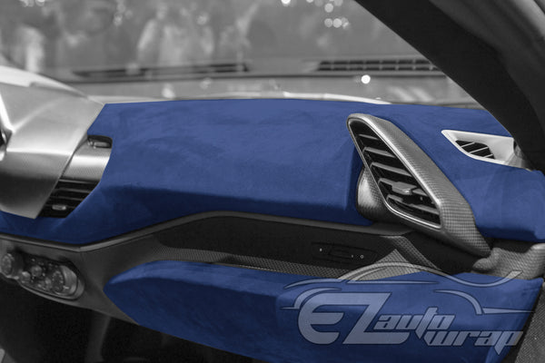 Velvet Stretchable Royal Blue Vinyl Wrap