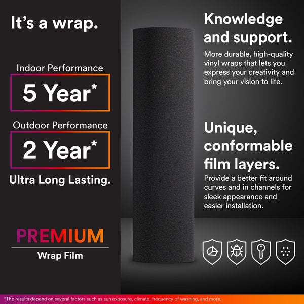 Velvet Stretchable Lava Orange Vinyl Wrap