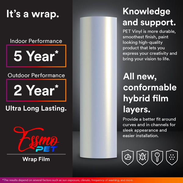 PET Space Candy Matte Platinum Green Vinyl Wrap