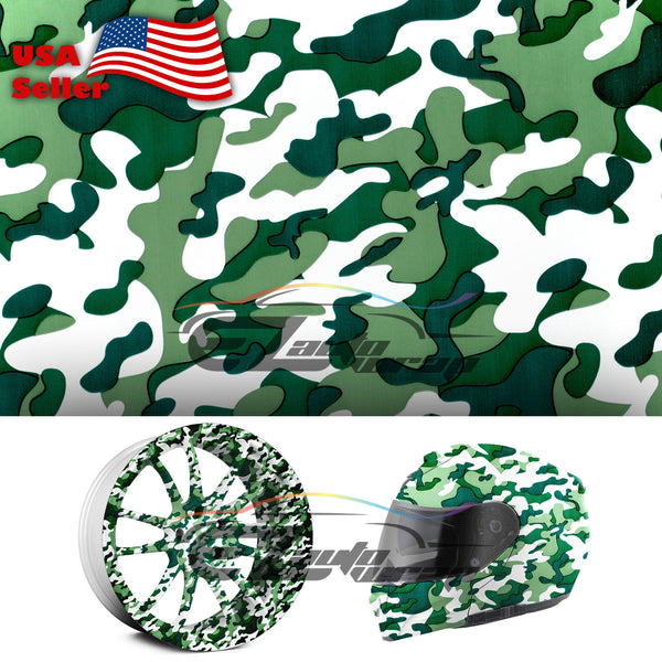 19"x38" Hydrographic Film Green Forest Camouflage #10