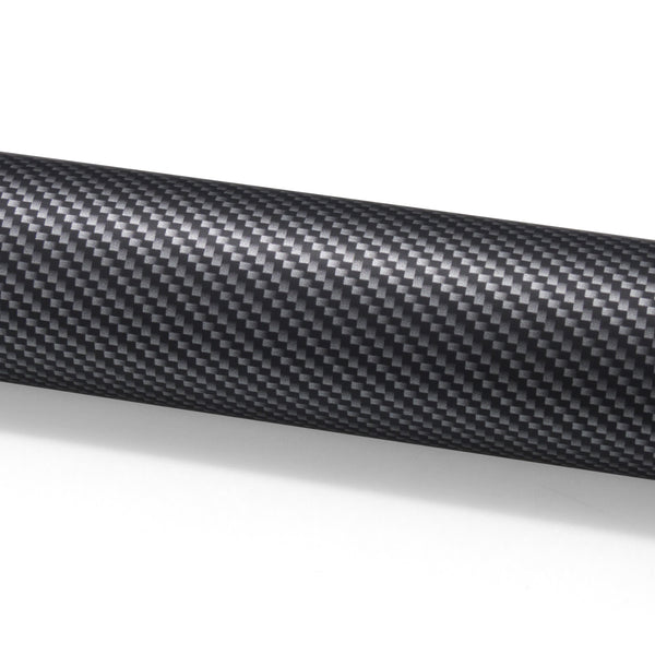 PET 3K Ceramic Carbon Fiber Matte Black Silver Vinyl Wrap