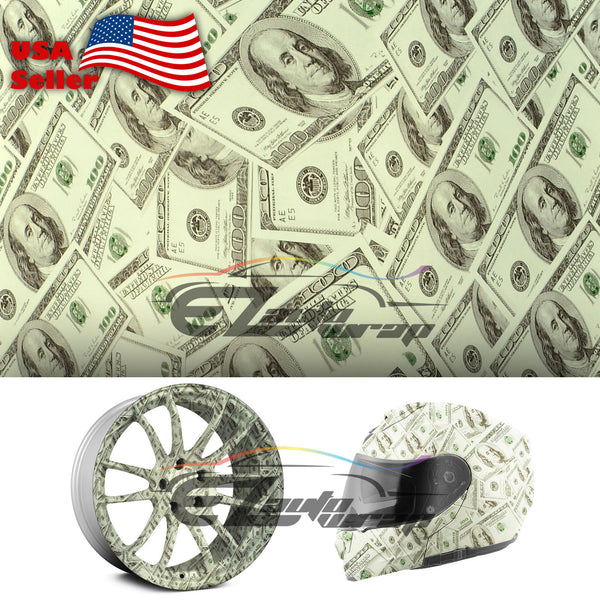 19"x38" Hydrographic Film Dollar Bill #12