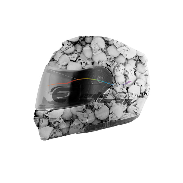 19"x38" Hydrographic Film Skull Skeleton #13