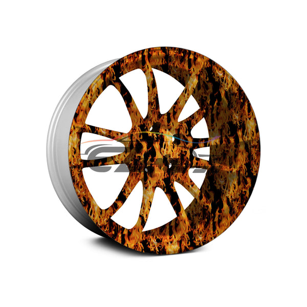 19"x38" Hydrographic Film Fire Flame #15