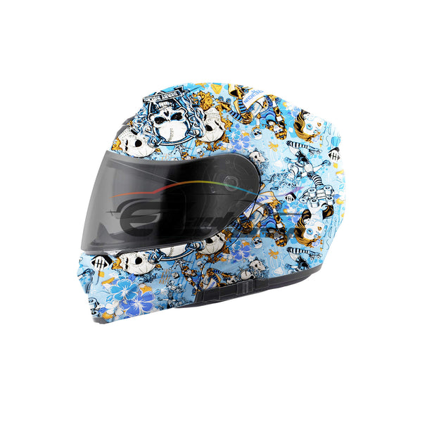 19"x38" Hydrographic Film Marionette Doll Skull #16