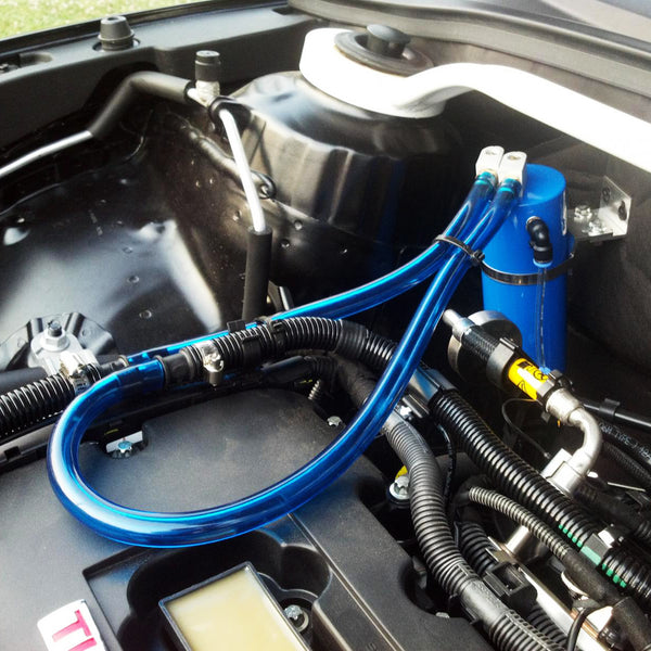 Billet Aluminum High Capacity Engine Oil Catch Tank #01 (Black / Blue / Gold / Purple / Red / Silver)
