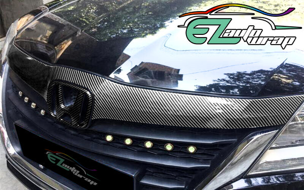 2D High Gloss Black Silver Carbon Fiber Textured Vinyl Wrap