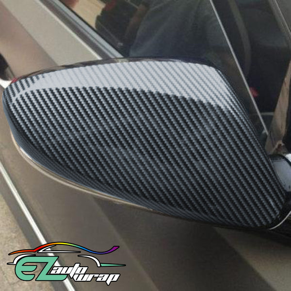 2D Carbon Fiber Textured Black Vinyl Wrap