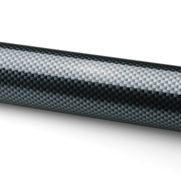 2D Carbon Fiber Textured Black Vinyl Wrap