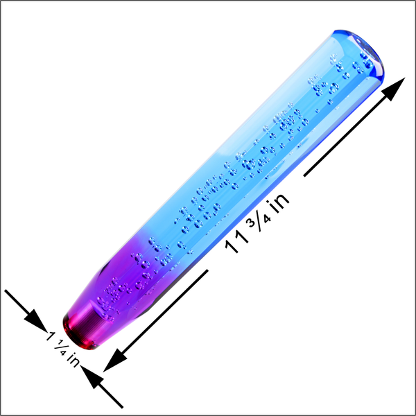 Shift Knob Stick Crystal Purple Blue SK53A (10cm / 15cm / 20cm / 25cm / 30cm)