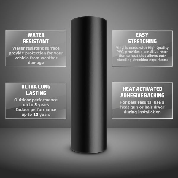 Genuine 3M Controltac Matte Black Vinyl Wrap