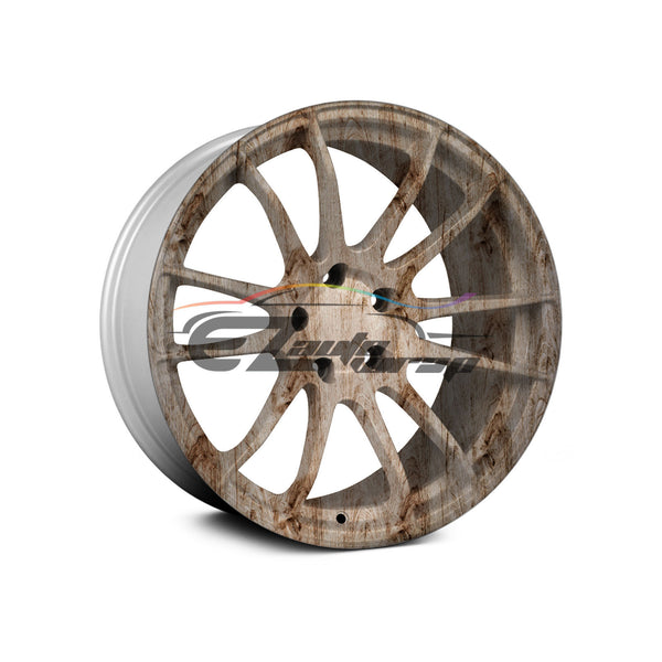 19"x38" Hydrographic Film Wood Grain Print #4