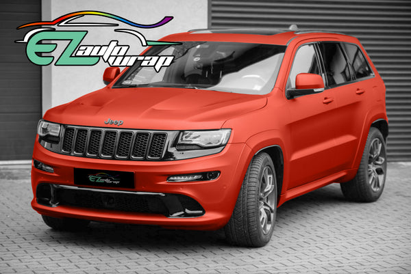 Satin Chrome Red Vinyl