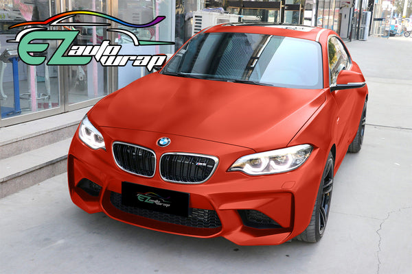 Satin Chrome Red Vinyl