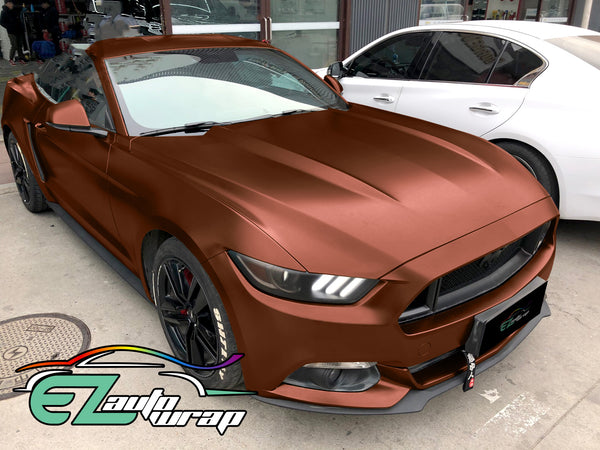 Satin Chrome Bronze Vinyl