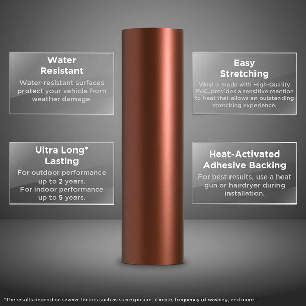 Satin Chrome Bronze Vinyl