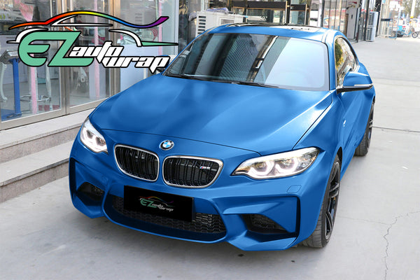 Satin Chrome Light Blue Vinyl