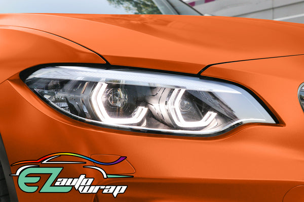 Satin Chrome Orange Vinyl