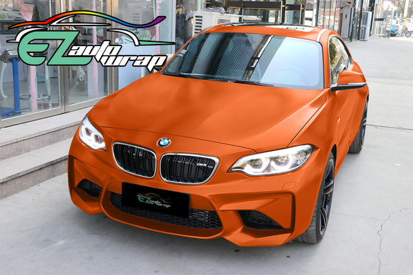 Satin Chrome Orange Vinyl