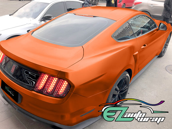 Satin Chrome Orange Vinyl