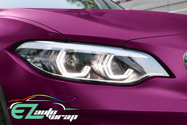 Satin Chrome Magenta Purple Vinyl