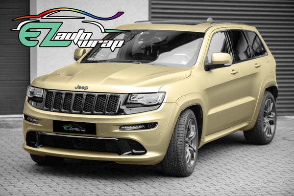 Satin Chrome Champagne Gold Vinyl