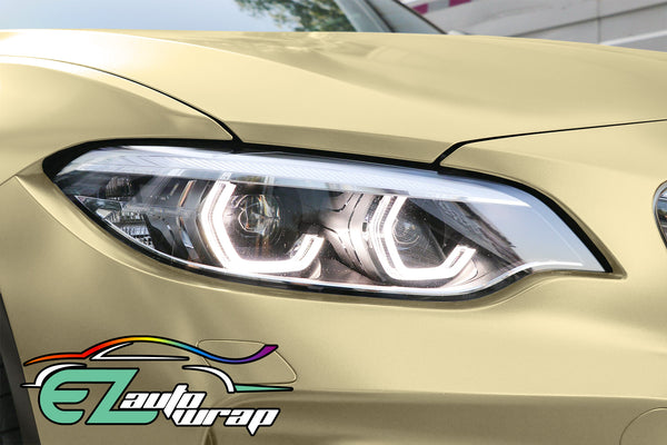 Satin Chrome Champagne Gold Vinyl