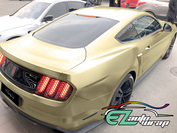 Satin Chrome Champagne Gold Vinyl