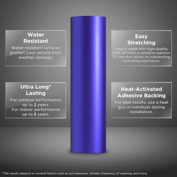 Satin Chrome Purple Vinyl