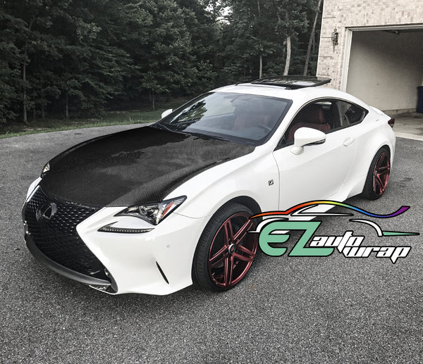 5D Carbon Fiber Black High Gloss Realistic Vinyl Wrap