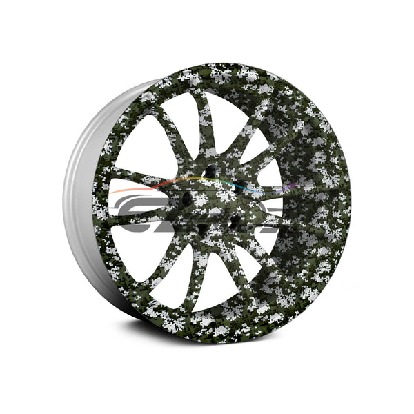 19"x38" Hydrographic Film Digital Army Green #7