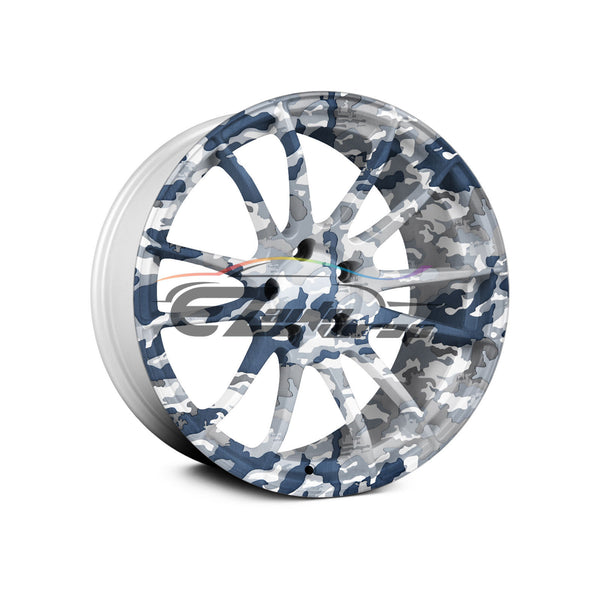 19"x38" Hydrographic Film Snow Camouflage #8