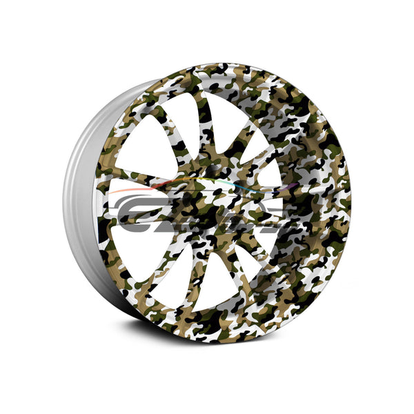 19"x38" Hydrographic Film Woodland Camouflage #9