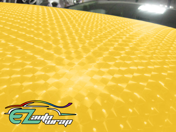 Cat Eye Yellow Vinyl Wrap