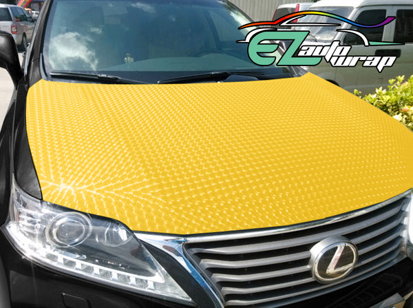 Cat Eye Yellow Vinyl Wrap