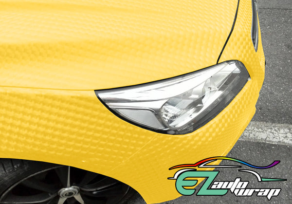 Cat Eye Yellow Vinyl Wrap