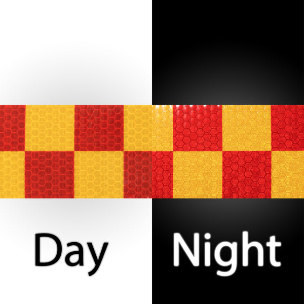 Reflective Safety Checker Tape 2 Inches x 120 Feet