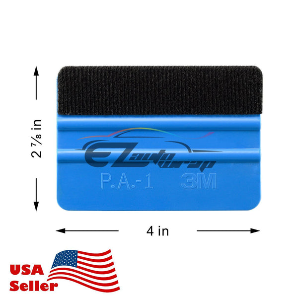 3M Blue Plastic Felt Edge Squeegee