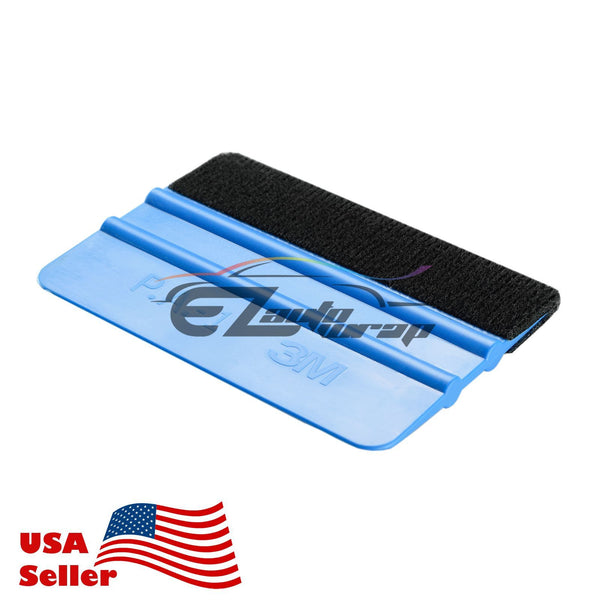 3M Blue Plastic Felt Edge Squeegee