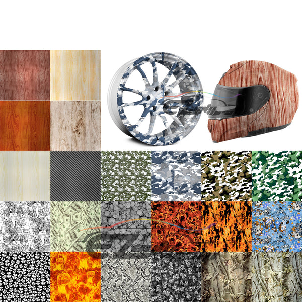 19"x38" Hydrographic Film Wood Grain Print #1