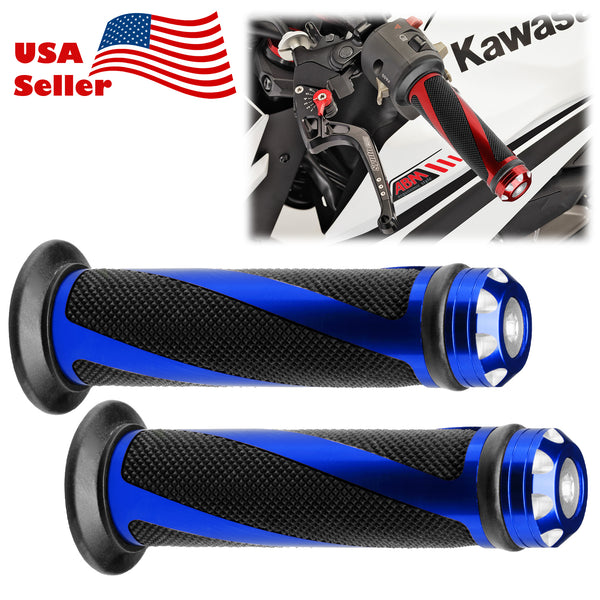 Motorcycle Hand Grips Rubber 7/8" Handle Bar 01