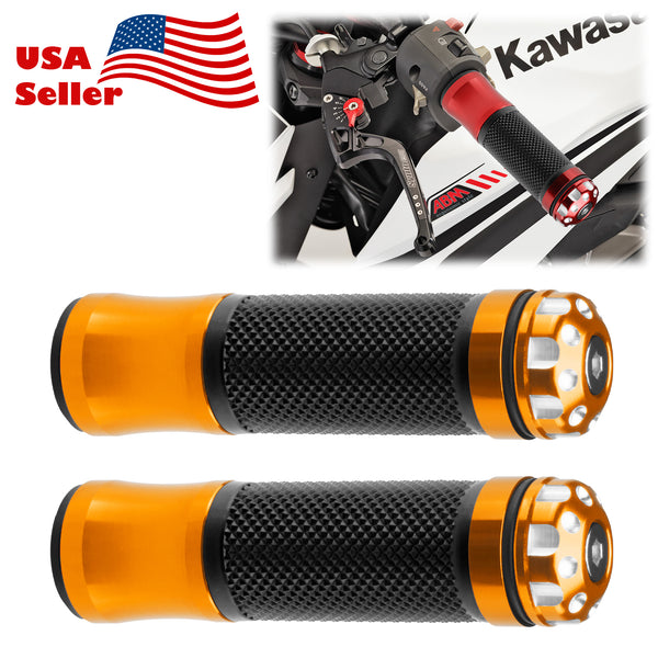 Motorcycle Hand Grips Rubber 7/8" Handle Bar 02