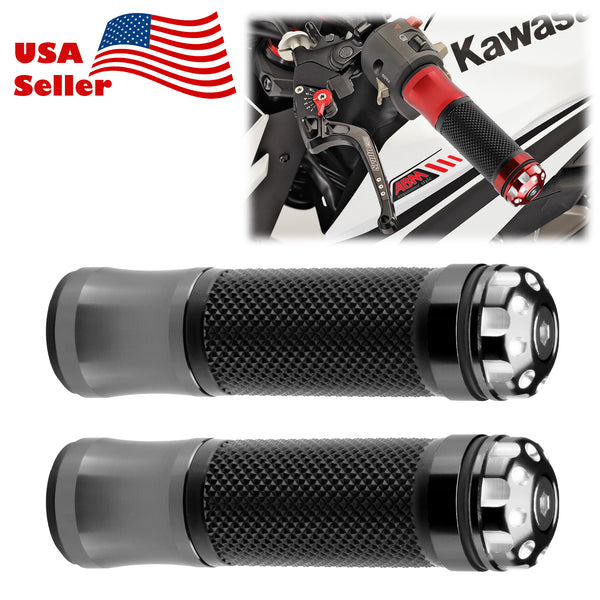 Motorcycle Hand Grips Rubber 7/8" Handle Bar 02