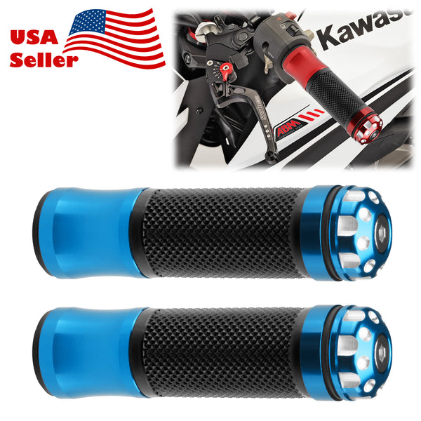 Motorcycle Hand Grips Rubber 7/8" Handle Bar 02