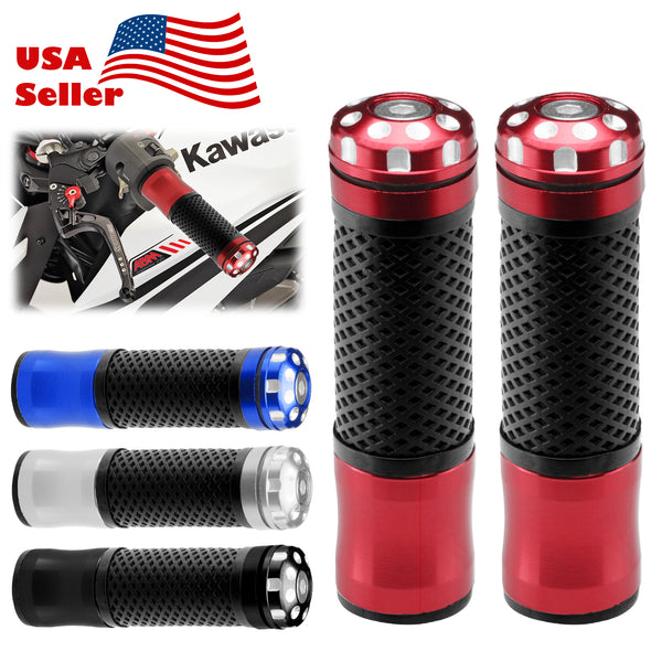 Motorcycle Hand Grips Rubber 7/8" Handle Bar 03