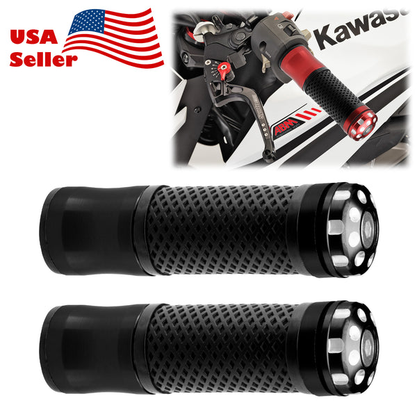 Motorcycle Hand Grips Rubber 7/8" Handle Bar 03