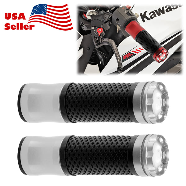 Motorcycle Hand Grips Rubber 7/8" Handle Bar 03