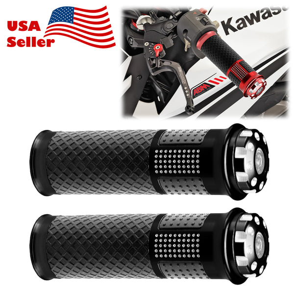 Motorcycle Hand Grips Rubber 7/8" Handle Bar 05