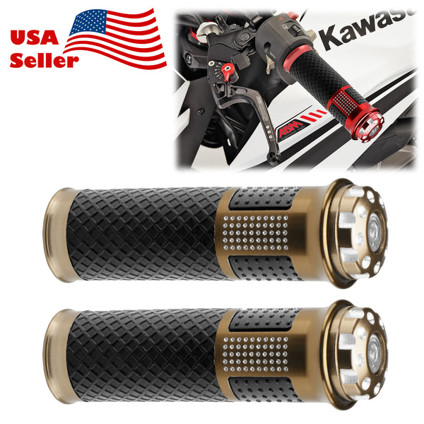 Motorcycle Hand Grips Rubber 7/8" Handle Bar 05